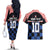 Custom Croatia Kockasti Football Jersey Couples Matching Off The Shoulder Long Sleeve Dress and Hawaiian Shirt