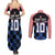 Custom Croatia Kockasti Football Jersey Couples Matching Summer Maxi Dress and Long Sleeve Button Shirt