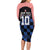 Custom Croatia Kockasti Football Jersey Family Matching Long Sleeve Bodycon Dress and Hawaiian Shirt