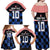 Custom Croatia Kockasti Football Jersey Family Matching Off Shoulder Maxi Dress and Hawaiian Shirt