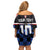 Custom Croatia Kockasti Football Jersey Family Matching Off Shoulder Short Dress and Hawaiian Shirt