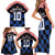 Custom Croatia Kockasti Football Jersey Family Matching Short Sleeve Bodycon Dress and Hawaiian Shirt