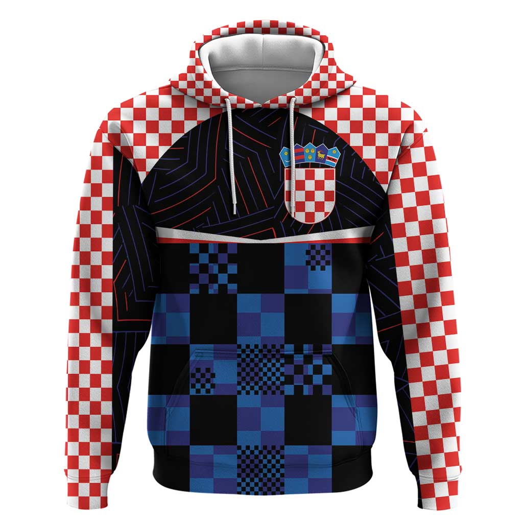 Custom Croatia Kockasti Football Jersey Hoodie