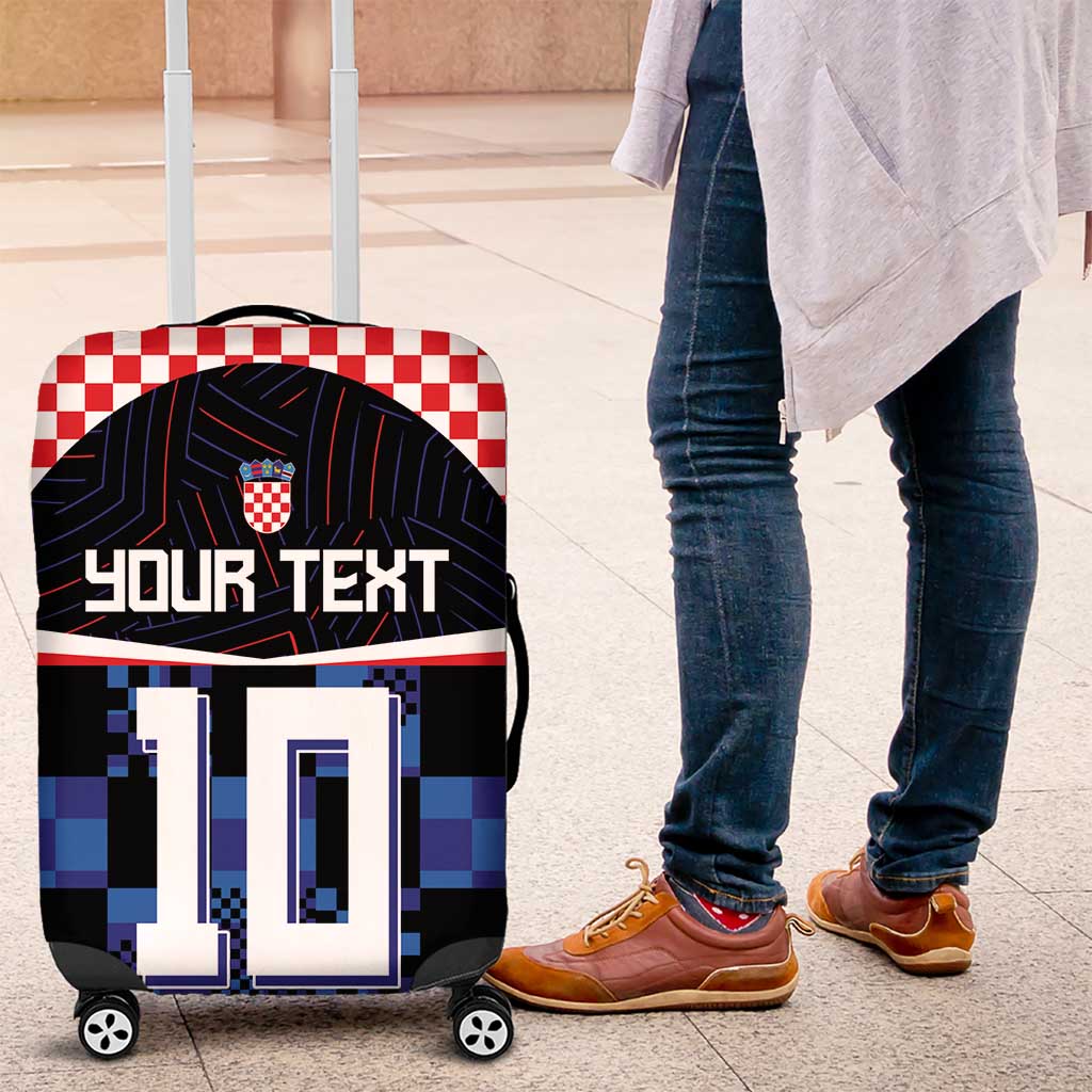 Custom Croatia Kockasti Football Jersey Luggage Cover