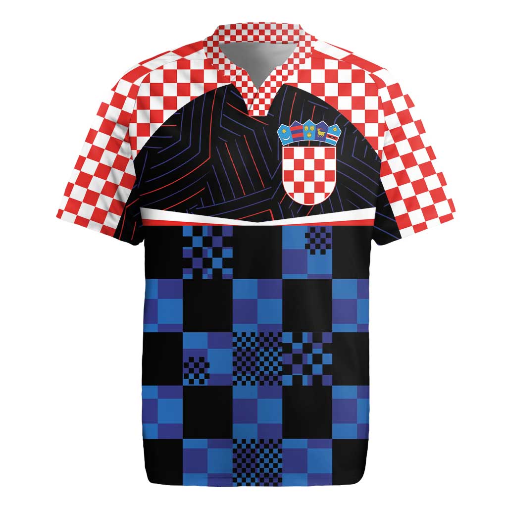 Custom Croatia Kockasti Football Jersey Rugby Jersey - Wonder Print Shop