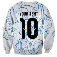 Custom Argentina Football Sweatshirt Artistic Pattern-Paintings Inspired White Color - Wonder Print Shop