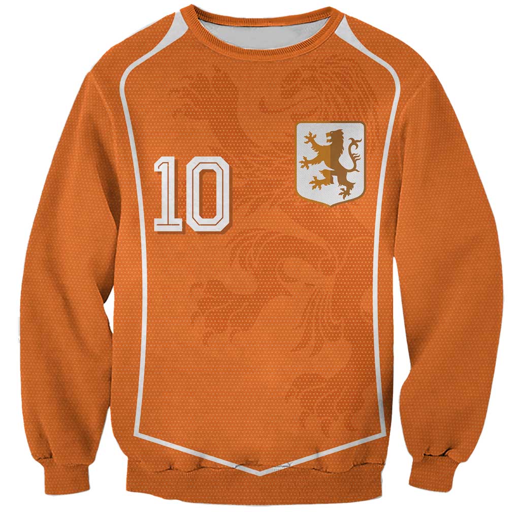 Custom Netherlands Football Sweatshirt Lion King-Inspired T90 Sporty Style - Wonder Print Shop