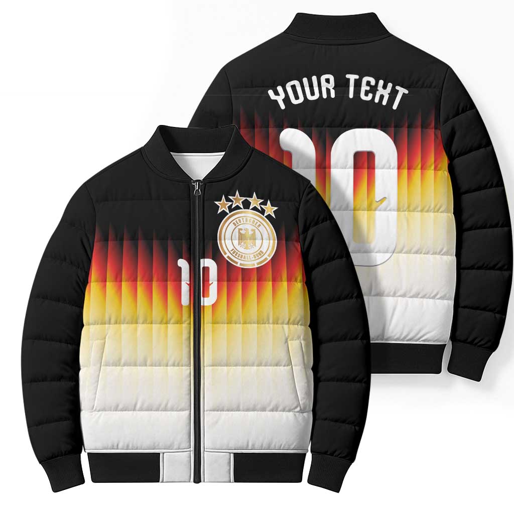 Custom Germany Football Bomber Puffer Jacket Die Mannschaft 2026 - Wonder Print Shop