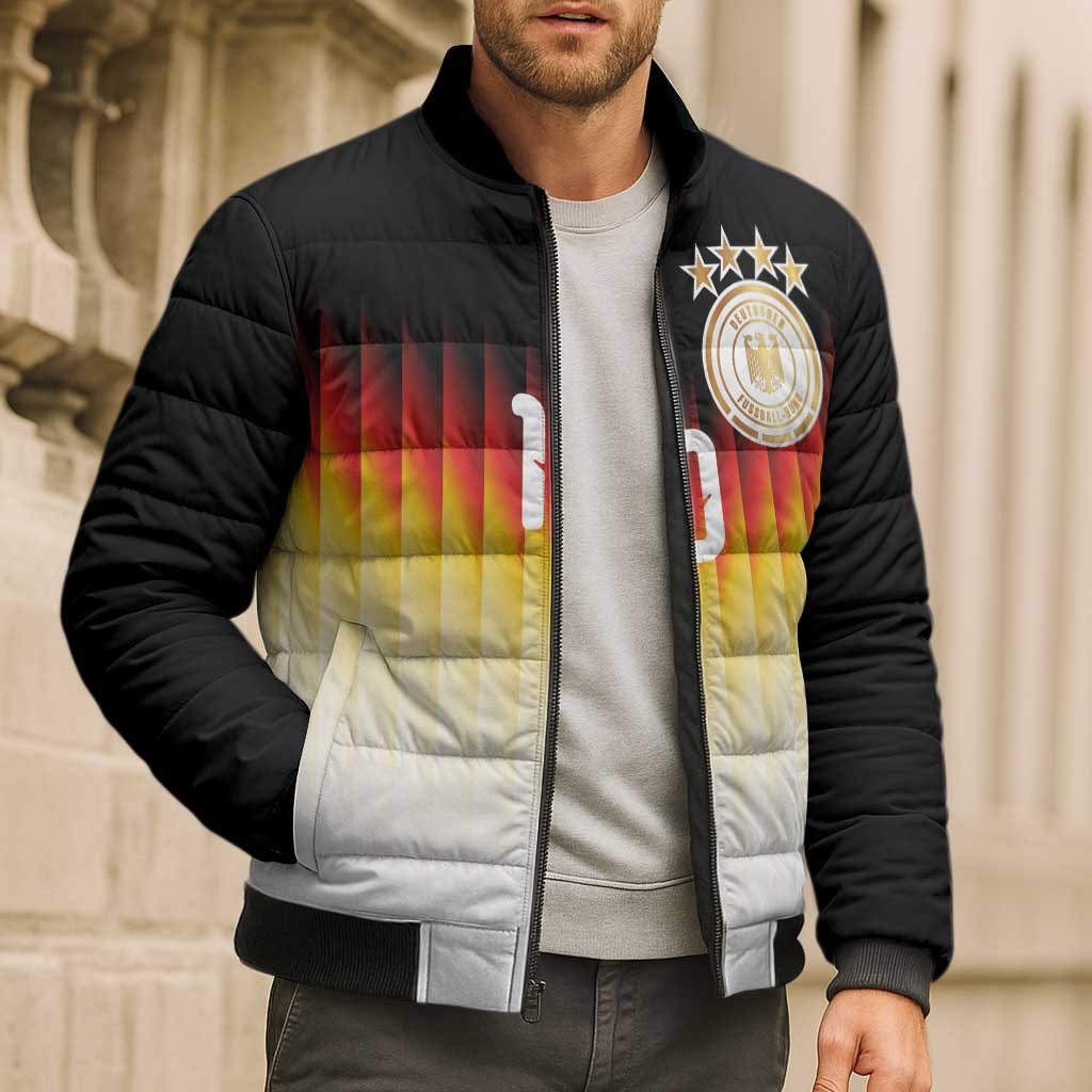 Custom Germany Football Bomber Puffer Jacket Die Mannschaft 2026 - Wonder Print Shop