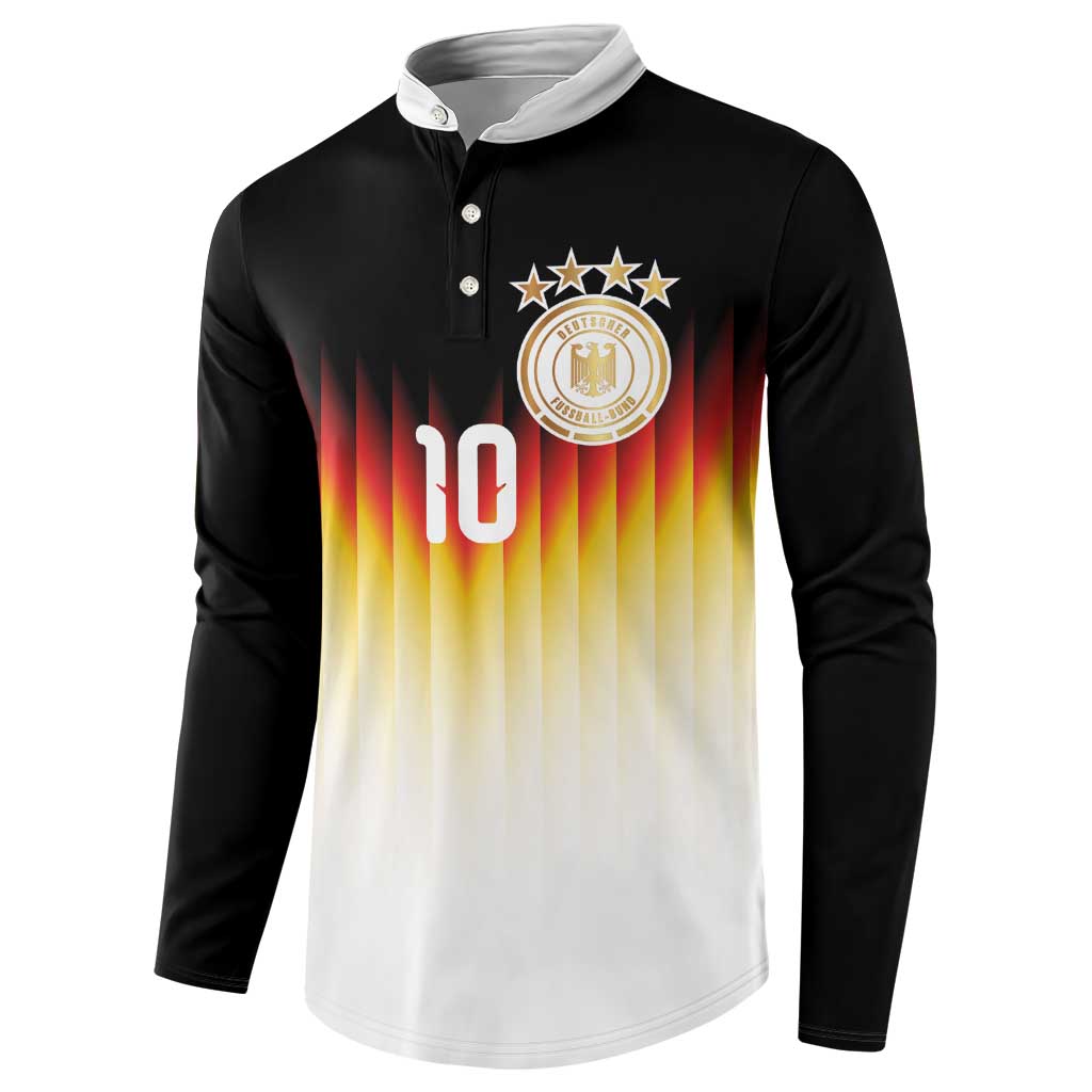 Custom Germany Football Button Sweatshirt Die Mannschaft 2026 - Wonder Print Shop