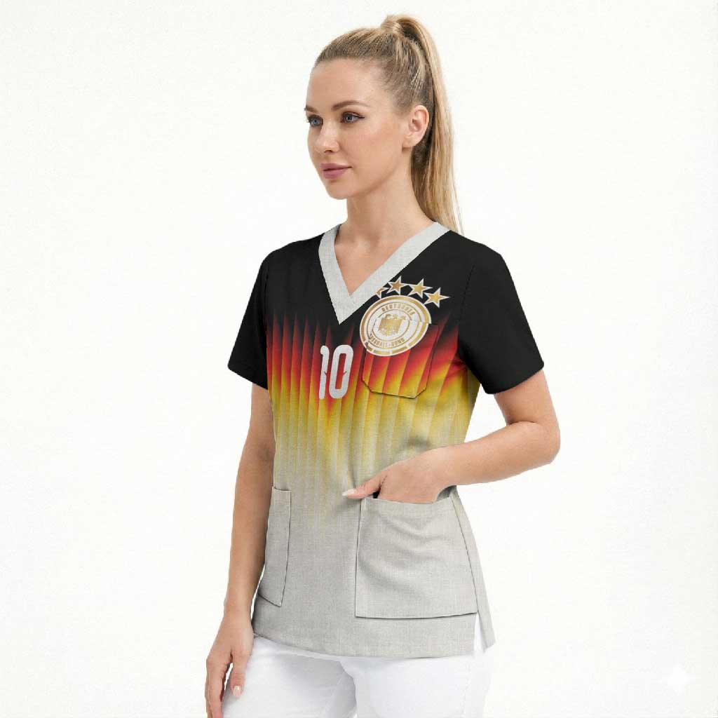Custom Germany Football Scrub Top Die Mannschaft 2026 - Wonder Print Shop