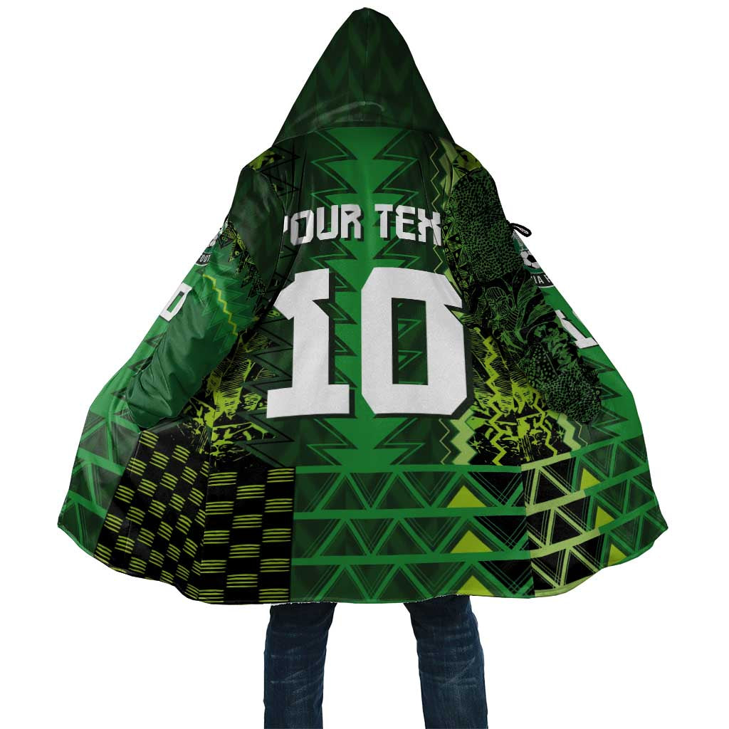 Custom Nigeria Football Cloak The Naija-Tribal Sporty Style - Wonder Print Shop