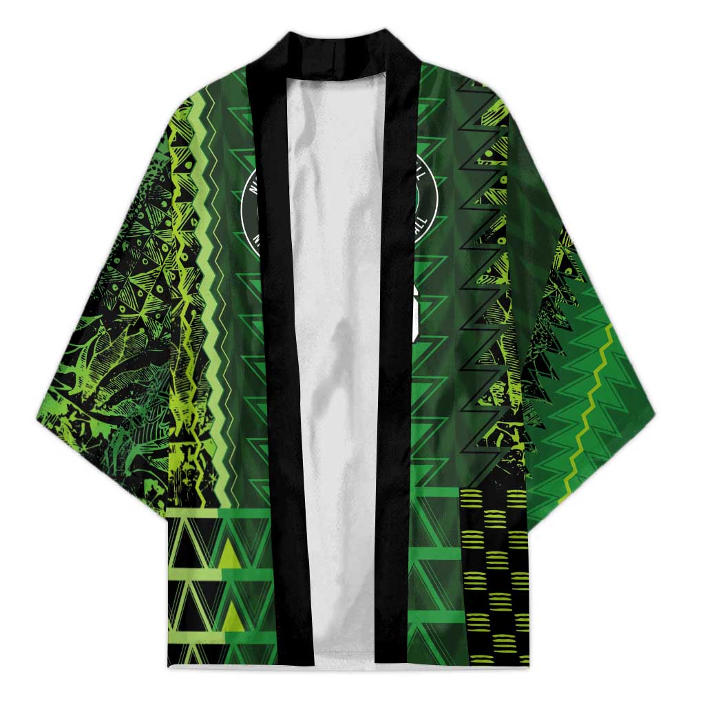 Custom Nigeria Football Kimono The Naija-Tribal Sporty Style - Wonder Print Shop