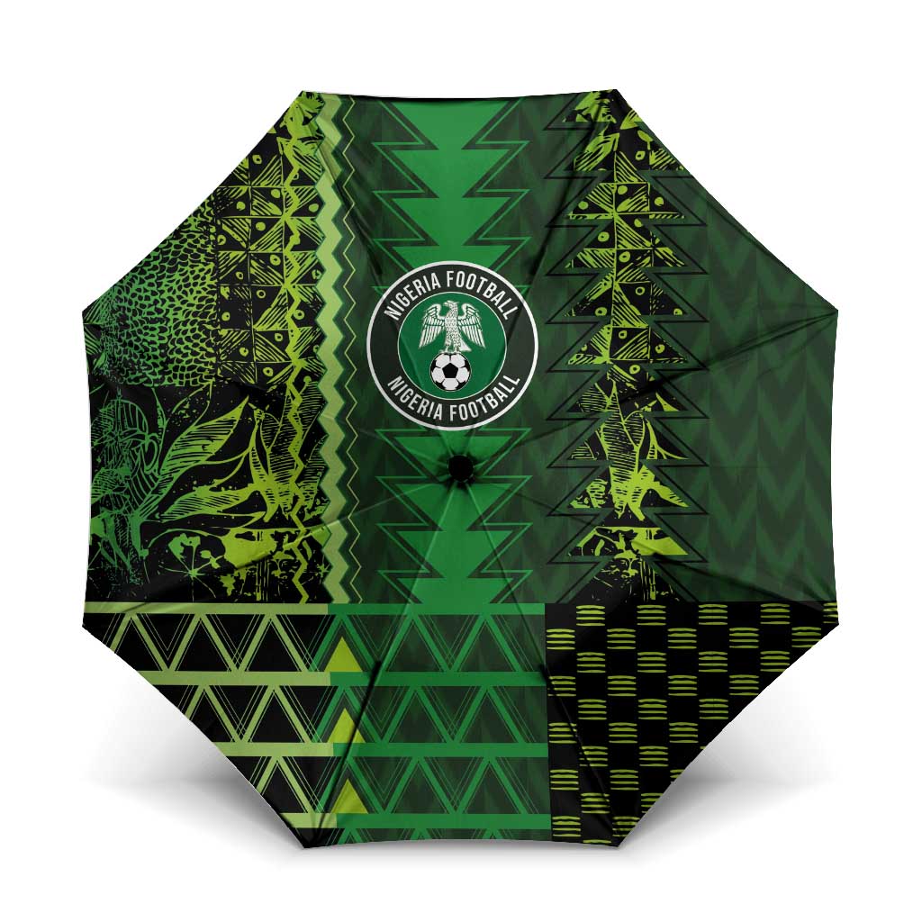 Nigeria Football Umbrella The Naija-Tribal Sporty Style - Wonder Print Shop