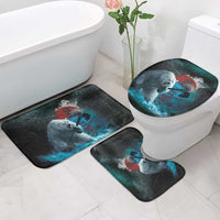 Greenlandic Polar Bear Warrior Bathroom Set Nordic and Runes Style - Wonder Print Shop