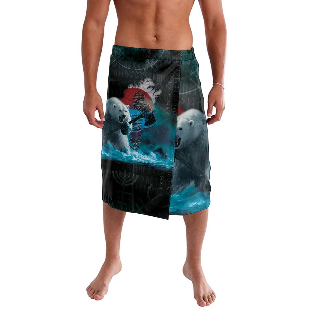 Greenlandic Polar Bear Warrior Lavalava Nordic and Runes Style - Wonder Print Shop