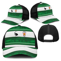 Zimbabwe Rugby Baseball Net Cap African Heritage Stripes Style - Wonder Print Shop