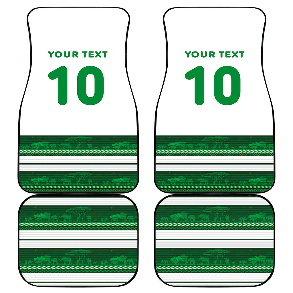 Custom Zimbabwe Rugby Car Mats African Heritage Stripes Style - Wonder Print Shop