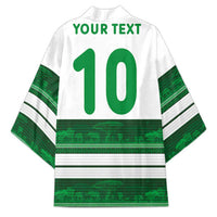 Custom Zimbabwe Rugby Kimono African Heritage Stripes Style - Wonder Print Shop