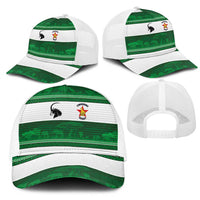 Zimbabwe Rugby Mesh Trucker Cap African Heritage Stripes Style - Wonder Print Shop