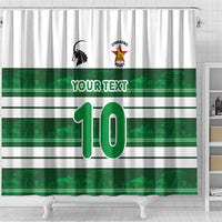 Custom Zimbabwe Rugby Shower Curtain African Heritage Stripes Style - Wonder Print Shop