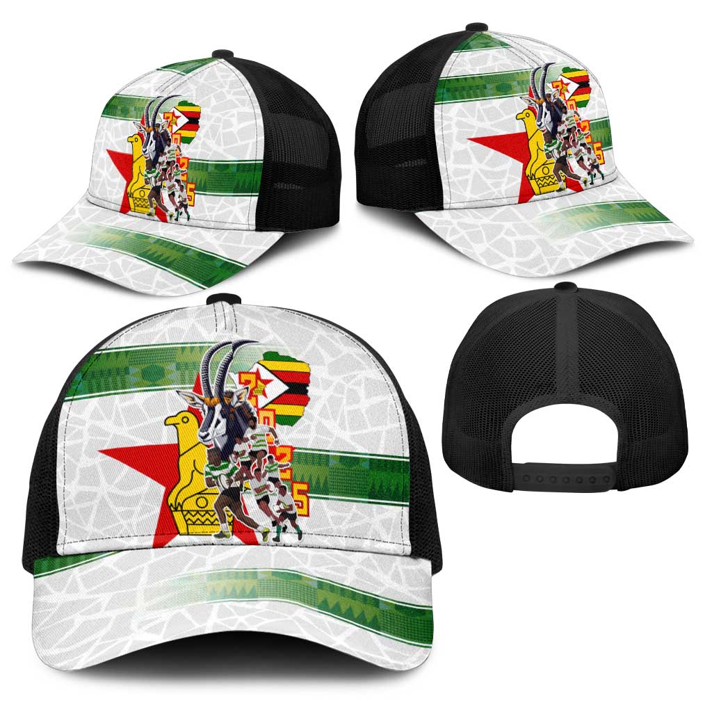 Zimbabwe Rugby The Champions 2025 Baseball Net Cap Warriors Sable Antelope - Wonder Print Shop