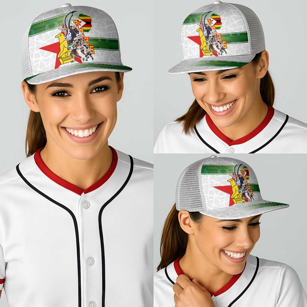 Zimbabwe Rugby The Champions 2025 Baseball Net Cap Warriors Sable Antelope - Wonder Print Shop