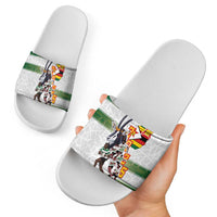 Zimbabwe Rugby The Champions 2025 Slide Sandals Warriors Sable Antelope - Wonder Print Shop