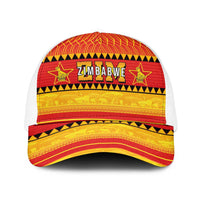 Zimbabwe Cricket Baseball Net Cap African Heritage Stripes Style - Wonder Print Shop