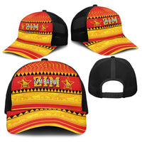 Zimbabwe Cricket Baseball Net Cap African Heritage Stripes Style - Wonder Print Shop
