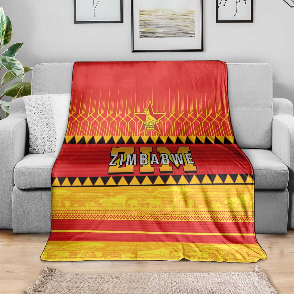 Zimbabwe Cricket Blanket African Heritage Stripes Style - Wonder Print Shop