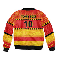 Custom Zimbabwe Cricket Bomber Jacket African Heritage Stripes Style - Wonder Print Shop