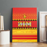 Zimbabwe Cricket Canvas Wall Art African Heritage Stripes Style - Wonder Print Shop