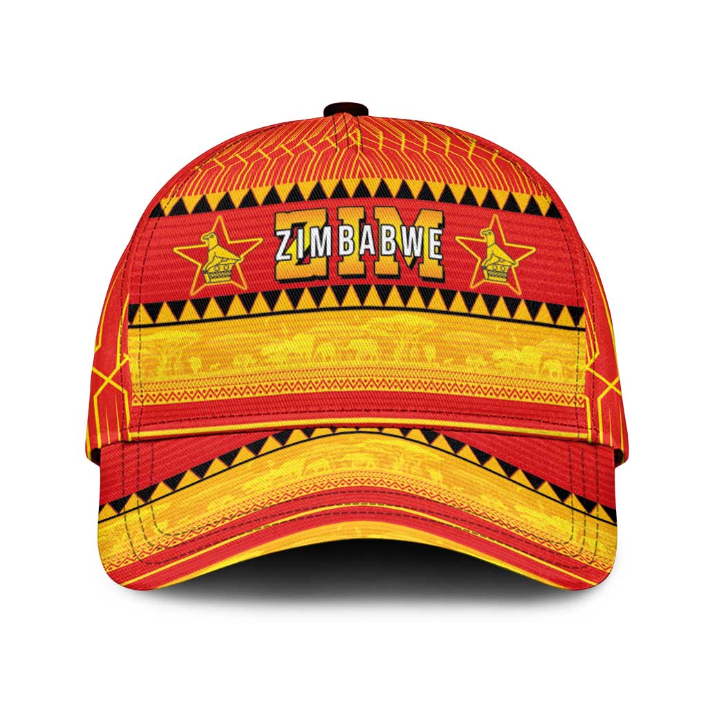 Zimbabwe Cricket Classic Cap African Heritage Stripes Style - Wonder Print Shop