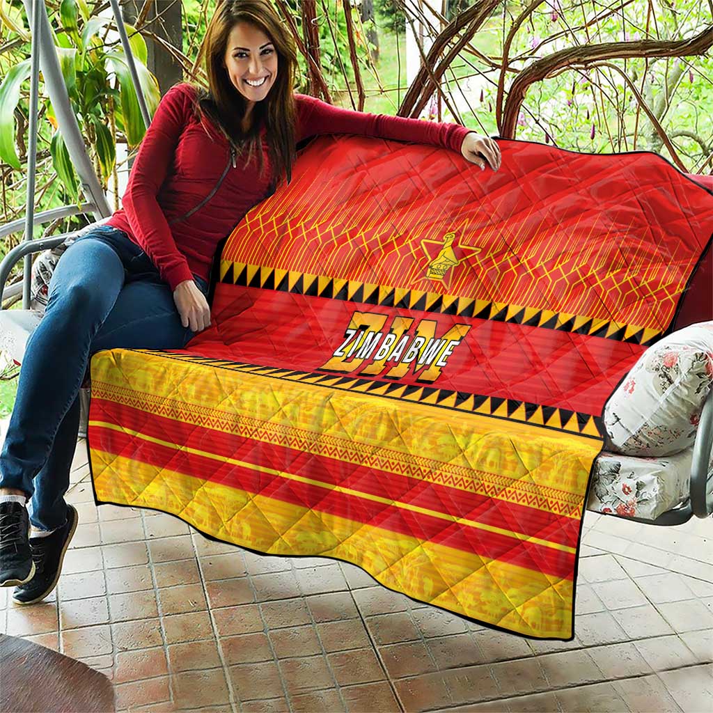 Zimbabwe Cricket Quilt African Heritage Stripes Style - Wonder Print Shop