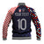 Custom Croatia Football Go Checkered Ones Baseball Jacket