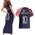 Custom Croatia Football Go Checkered Ones Couples Matching Short Sleeve Bodycon Dress and Hawaiian Shirt