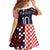 Custom Croatia Football Go Checkered Ones Family Matching Long Sleeve Bodycon Dress and Hawaiian Shirt