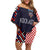 Custom Croatia Football Go Checkered Ones Family Matching Off Shoulder Short Dress and Hawaiian Shirt