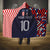 Custom Croatia Football Go Checkered Ones Hooded Blanket