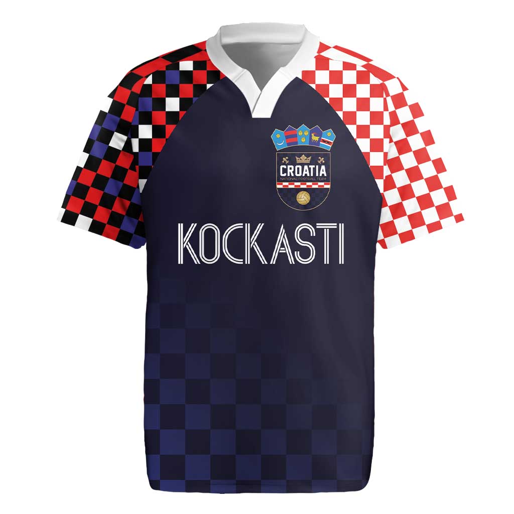 Custom Croatia Football Go Checkered Ones Rugby Jersey - Wonder Print Shop