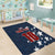 Custom United States Soccer Area Rug Retro 1994 Denim Style