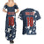 Custom United States Soccer Couples Matching Summer Maxi Dress and Hawaiian Shirt Retro 1994 Denim Style