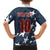 Custom United States Soccer Family Matching Long Sleeve Bodycon Dress and Hawaiian Shirt Retro 1994 Denim Style