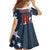 Custom United States Soccer Family Matching Long Sleeve Bodycon Dress and Hawaiian Shirt Retro 1994 Denim Style