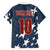 Custom United States Soccer Family Matching Long Sleeve Bodycon Dress and Hawaiian Shirt Retro 1994 Denim Style