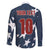 Custom United States Soccer Family Matching Long Sleeve Bodycon Dress and Hawaiian Shirt Retro 1994 Denim Style