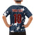 Custom United States Soccer Family Matching Mermaid Dress and Hawaiian Shirt Retro 1994 Denim Style