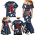 Custom United States Soccer Family Matching Mermaid Dress and Hawaiian Shirt Retro 1994 Denim Style