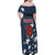 Custom United States Soccer Family Matching Off Shoulder Maxi Dress and Hawaiian Shirt Retro 1994 Denim Style